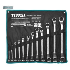 Set 12 chei inelare cu cot TOTAL Industrial - 6-32mm