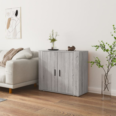 vidaXL Dulap, gri sonoma, 80x33x70 cm, lemn compozit foto