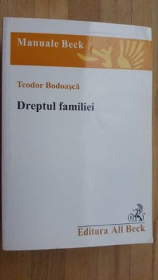 Dreptul familiei- Teodor Bodoasca foto