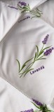 Pilota lavanda iarna matlasata LavenderDream Coneltex, dimensiuni 180x210 cm, dreptunghiulara, culoare alba, umplutura fibra siliconizata, antialergic