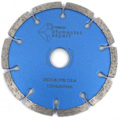 Disc Diamantat Pentru Taiere De Rosturi De Dilatare In Beton Si Sapa 125x22.2 Mm Cu Grosime De 6.4 Mm Standard Profesional - Blueline