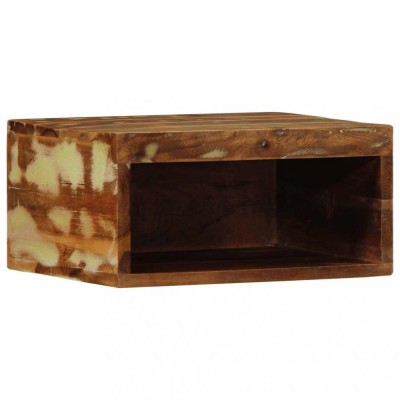 vidaXL Dulap TV montat pe perete 40x30x19 cm, lemn masiv reciclat foto