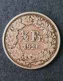 1/2 Franc 1920, Elvetia - A 3303, Europa