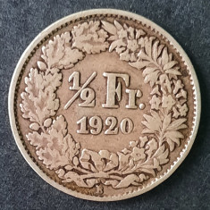 1/2 Franc 1920, Elvetia - A 3303