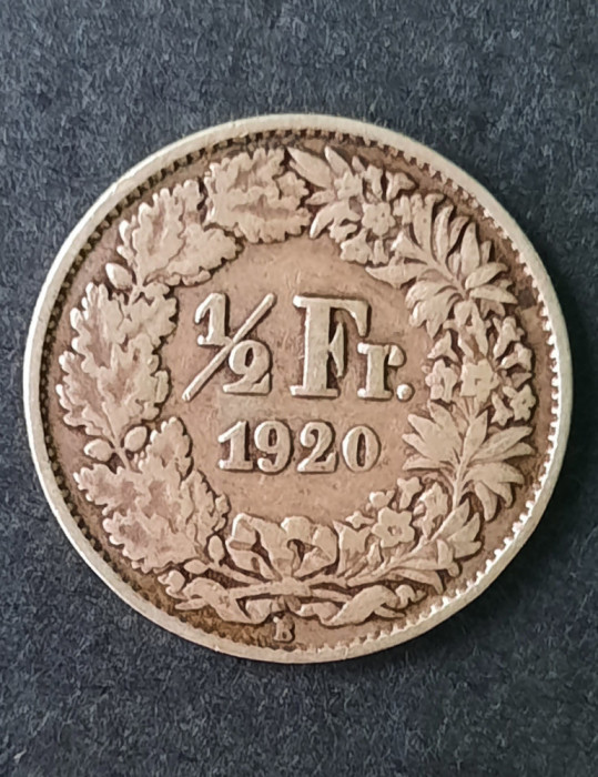 1/2 Franc 1920, Elvetia - A 3303