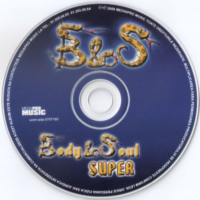 CD Body &amp;amp; Soul &amp;lrm;&amp;ndash; Super, original, fără copertă foto