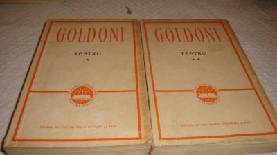 Carlo Goldoni - Teatru - 2 volume - 1959 foto