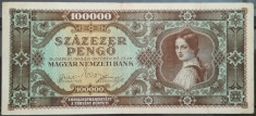 BC48, Bancnota 100.000 pengo 1945, Ungaria foto