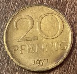 C50 - Moneda foarte veche - Germania Democrata DDR - 20 pfennig - 1971
