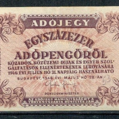 Ungaria 1946 - 100.000 adopengo, circulata