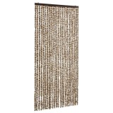 Cumpara ieftin Perdea pentru insecte, bej si maro, 100 x 220 cm, chenille