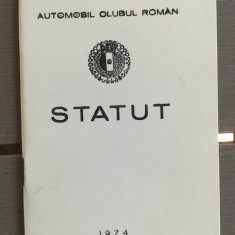 1974, Statut ACR, Automobil Club Roman, comunism, mașini, epoca de aur