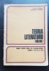 Teoria literaturii (noțiuni). Manual pentru liceele de filologie-istorie, clasele a XI-a și a XII-a - Cristina Ionescu, Gheorghe Lăzărescu, 1980, Alte materii, Clasa 11, Didactica Si Pedagogica