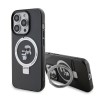 Husa pentru iPhone 15 Pro - Karl Lagerfeld Hardcase Ring Stand Magsafe (KLHMP15LHMRSKCK) - Karl&amp;Choupette