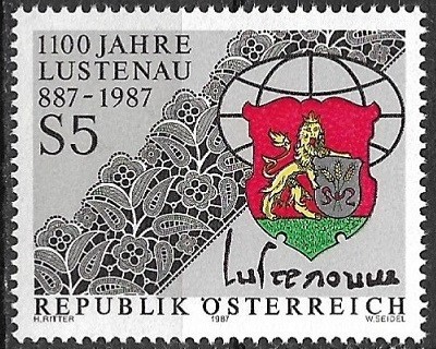 B2541 - Austria 1987 - Aniversari,neuzat,perfecta stare foto
