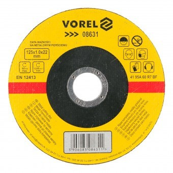 Disc pentru debitat metal 125x1.0x22mm, Vorel 08631 foto