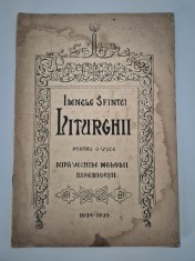 Carte veche Religie 1934 Imnele Sfintei Liturghii