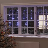VidaXL Lumini lună și stele, 138 LED-uri, albastru, cu telecomandă 328796