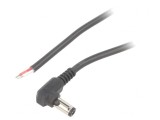 Cablu Alimentare DC 5,5/2,5 Negru 2m