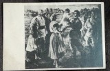 Carte postala, fotografie dupa pictura lui Titina Calugaru Intalnirea frateasca dintre satenii tomani si trupele eliberatoare sovietice