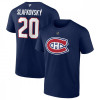 Montreal Canadiens tricou de bărbați Juraj Slafkovsky #20 Stack Logo Name &amp;amp; Number Blue - XXL