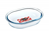 Vas de copt termorezistent Glass Bakeware, Ocuisine, 19x14 cm, sticla