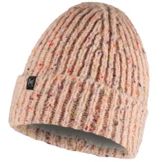 Capace Buff Kim Knitted Fleece Hat Beanie 1296985081000 Roz foto
