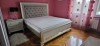 Dormitor lux, gama DIVA Mobexpert (pat+somiera+saltea 25 cm, noptiera, masuta machiaj+taburet)