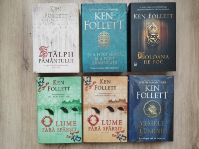 Ken Follett - seria Kingsbridge (Stalpii Pamantului)-5 titluri,6 vol. foto