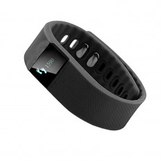 Bratara fitness Daga, Bluetooth 4.0, autonomie 4 zile, incarcator inclus, Negru foto