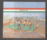 Nicaragua 1985 World Cup Football perf. sheet Mi.B162 used TA.083