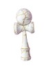 Kendama Profesionala Lemn Artar Alb/Auriu 7KD, Joc Indemanare, +5 Ani, Fete/Baieti