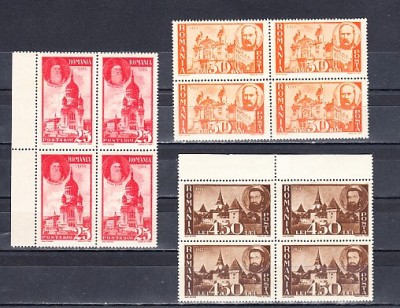 M1 tx7 14 - 1945 - Pentru ardeleni - perechi de cate patru timbre foto