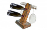 Raft pentru sticle de vin, Massive Design, Gablet, Maro