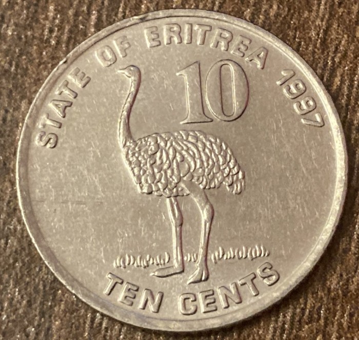C50 - Moneda foarte veche - Eritrea - 10 cents - 1997