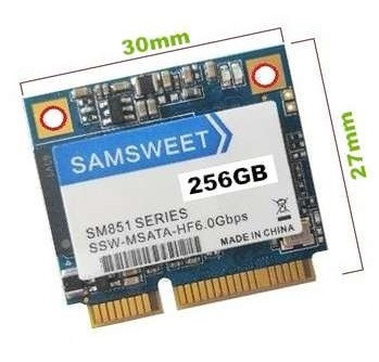 SSD 256GB mSATA Mini (Half Size) SATAIII 30mm*27mm foto