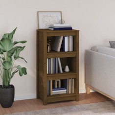 Biblioteca, maro miere, 50x35x97 cm, lemn masiv de pin GartenMobel Dekor foto