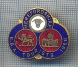 AX 346 INSIGNA BOWLING - HEREFORDSHIRE -C.B.A. TOURISTS 1966 -MAREA BRITANIE