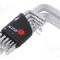 Set chei imbus, sferic, otel crom-vanadium, HEX 1,5mm, HEX 2,5mm, HEX 2mm, HEX 3mm, HEX 4mm, HEX 5mm, HEX 6mm, HEX 8mm, HEX 10mm, WIHA - 40410