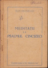 HST C5732N Meditații la Psalmul Cincizeci de preot Gheorghe Lițiu, 1954