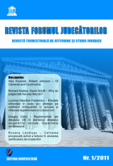 Revista Forumul Judecatorilor - Nr. 1 2011 foto