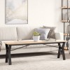 VidaXL Picioare Măsuță de cafea Y-Frame 140x30x43 cm Oţel 357926