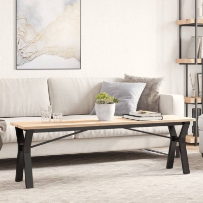 vidaXL Picioare Măsuță de cafea Y-Frame 140x30x43 cm Oţel 357926 foto