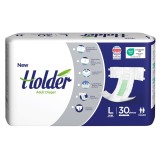 Scutece adulti Holder, marimea L, talie 100-150 cm, 30 buc, 8 picaturi