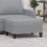 VidaXL Taburet, gri deschis, 70x55x41 cm, material textil