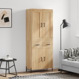 Cumpara ieftin Dulap &icirc;nalt, stejar sonoma, 69,5x34x180 cm, lemn compozit