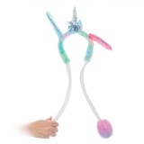 Coroniță Crăciun, Unicorn, Aripi Paiete Holografice, Multicolor, Mișcare, Oem