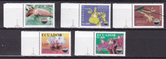 Ecuador 1997 flori orhidee MI 2365-2369 MNH