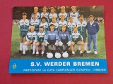 Foto fotbal - SV WERDER BREMEN (sezonul 1988-1989) dimensiuni mari 20x15 cm