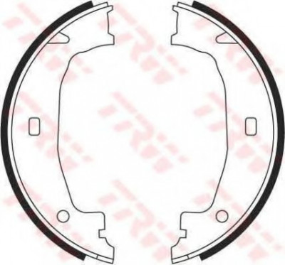 Set saboti frana, frana de mana BMW Seria 3 (E90) (2005 - 2011) TRW GS8432 foto